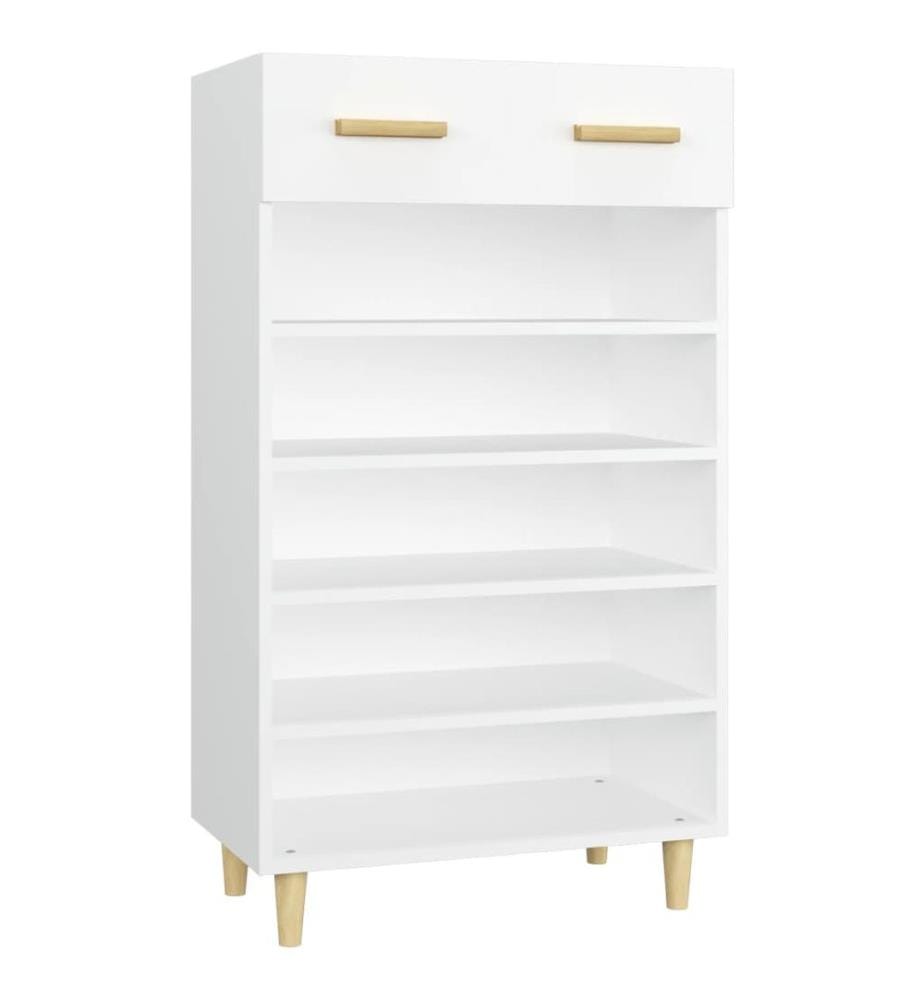 vidaXL Schuhschrank Weiss 60x35x105 cm Holzwerkstoff