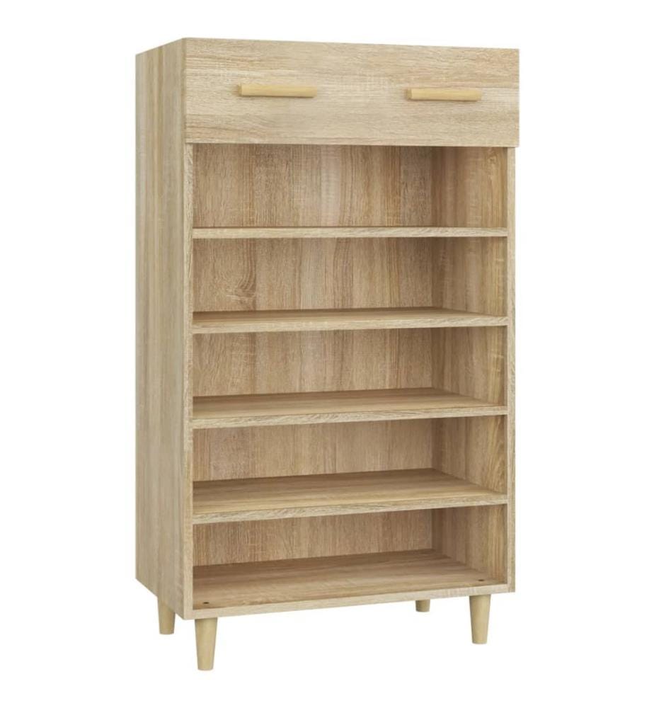 vidaXL Schuhschrank Sonoma-Eiche 60x35x105 cm Holzwerkstoff