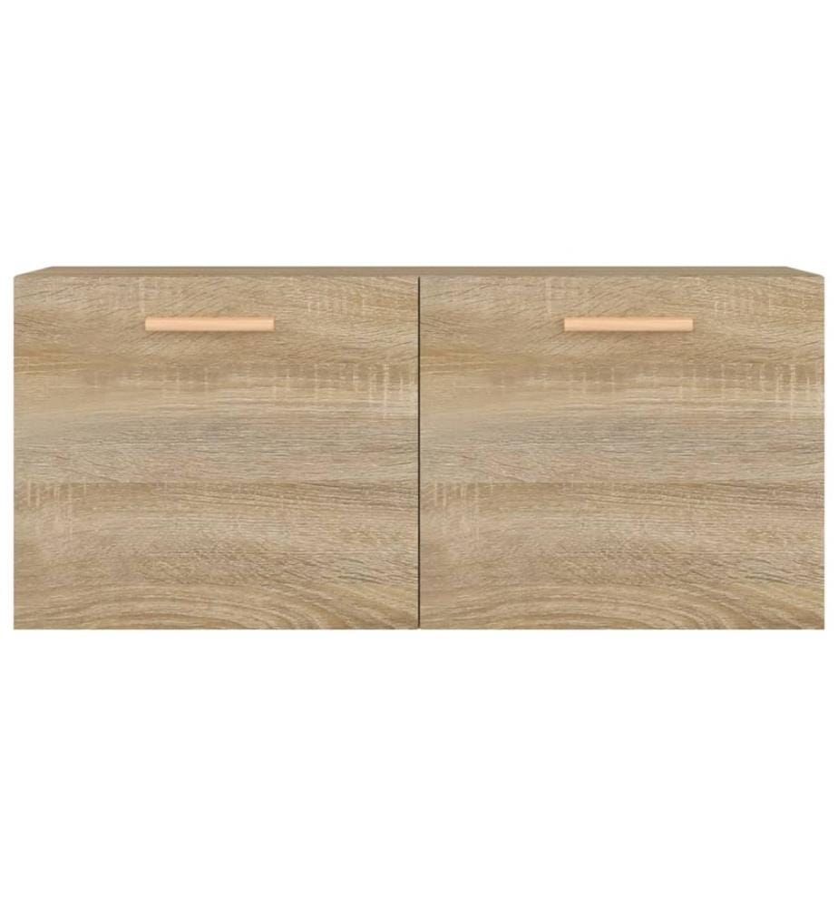 vidaXL Wandschrank Sonoma-Eiche 80x35x36,5 cm Holzwerkstoff