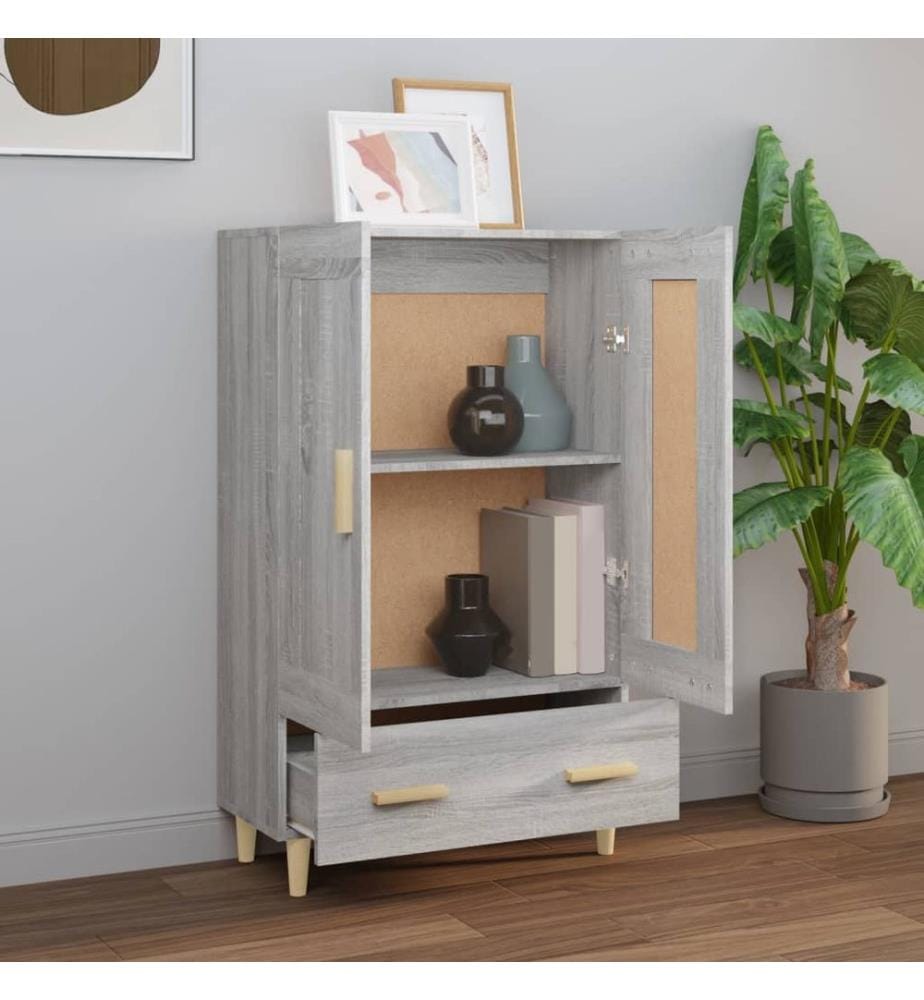 vidaXL Highboard Grau Sonoma 70x31x115 cm Holzwerkstoff