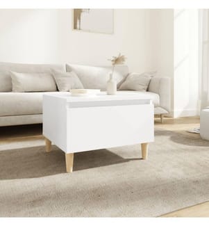 vidaXL Beistelltisch Weiss 50x46x35 cm Holzwerkstoff