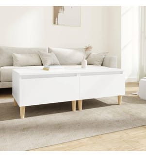 vidaXL Beistelltische 2 Stk. Weiss 50x46x35 cm Holzwerkstoff