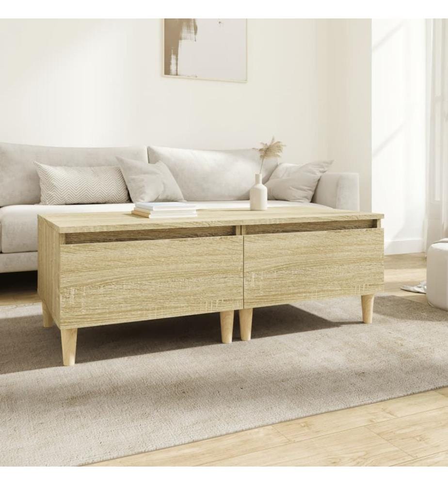 vidaXL Tables d'appoint 2 pcs Chêne sonoma 50x46x35 cm Bois ingénierie