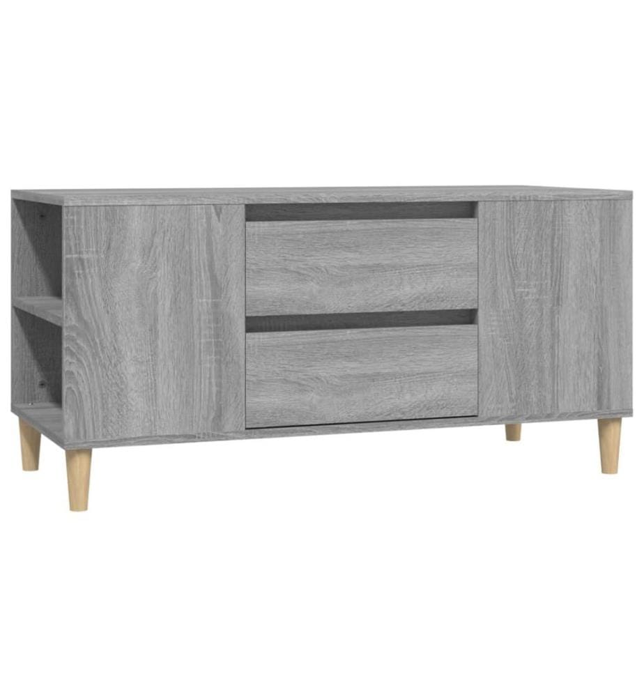 vidaXL TV-Schrank Grau Sonoma 102x44,5x50 cm Holzwerkstoff