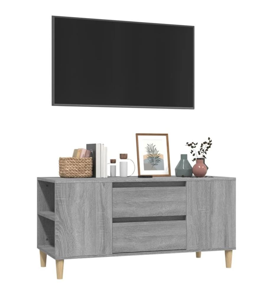 vidaXL TV-Schrank Grau Sonoma 102x44,5x50 cm Holzwerkstoff