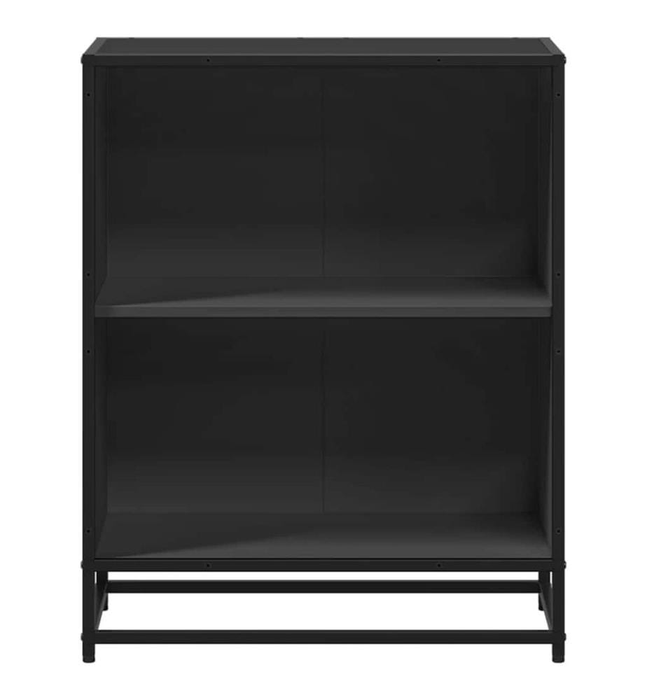 vidaXL Bibliothèque noir 60x35x76 cm bois d'ingénierie