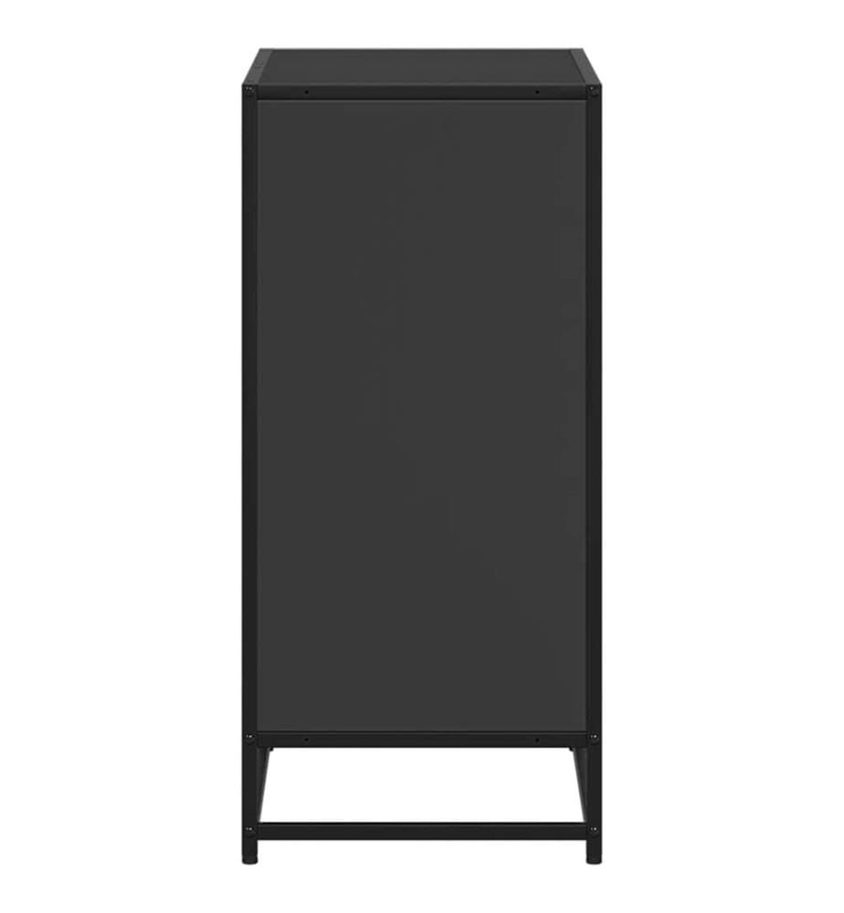 vidaXL Bibliothèque noir 60x35x76 cm bois d'ingénierie
