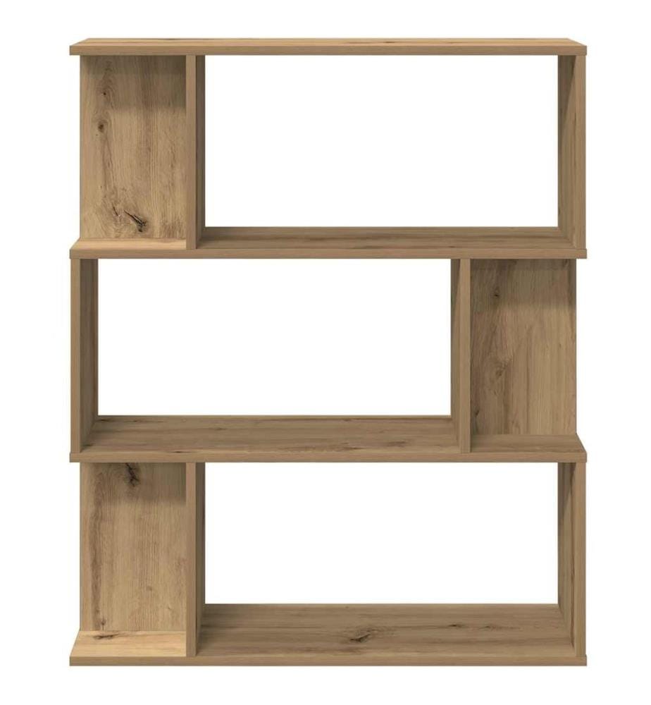 vidaXL Bibliothèque chêne artisanal 80x24x96 cm bois d'ingénierie