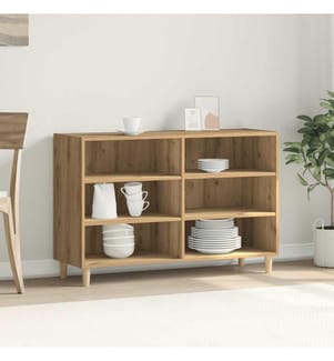 vidaXL Buffet chêne artisanal 103,5x35x70 cm bois d'ingénierie