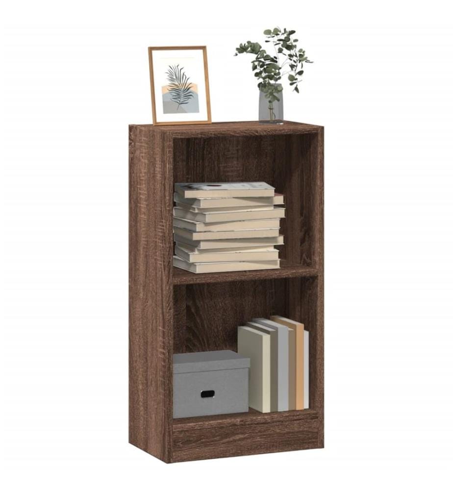 vidaXL Bibliothèque chêne marron 40x24x76 cm bois d'ingénierie