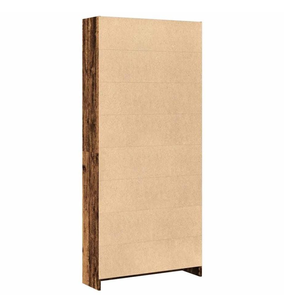 vidaXL Bibliothèque vieux bois 80x24x176 cm bois d'ingénierie
