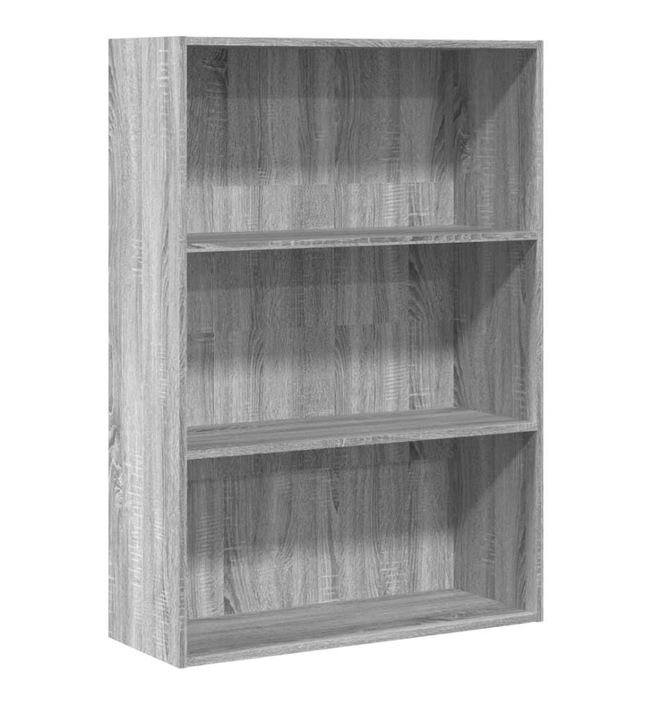 vidaXL Bibliothèque sonoma gris 80x30x114 cm bois d'ingénierie