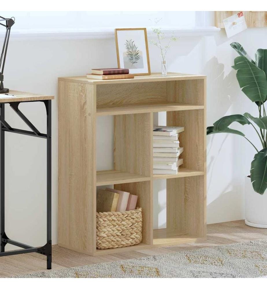 vidaXL Bibliothèque chêne sonoma 66x31x80 cm bois d'ingénierie