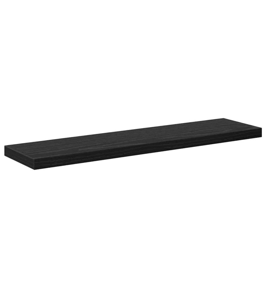 vidaXL Regalbrett 4 pcs Schwarz 40 x 10 x 1,5 cm Holzwerkstoff