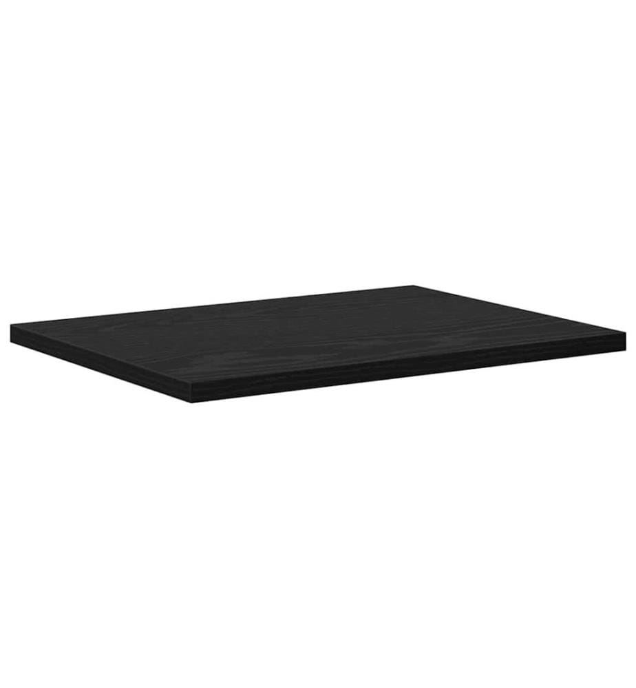 vidaXL Regalbrett 4 pcs Schwarz 40 x 30 x 1,5 cm Holzwerkstoff
