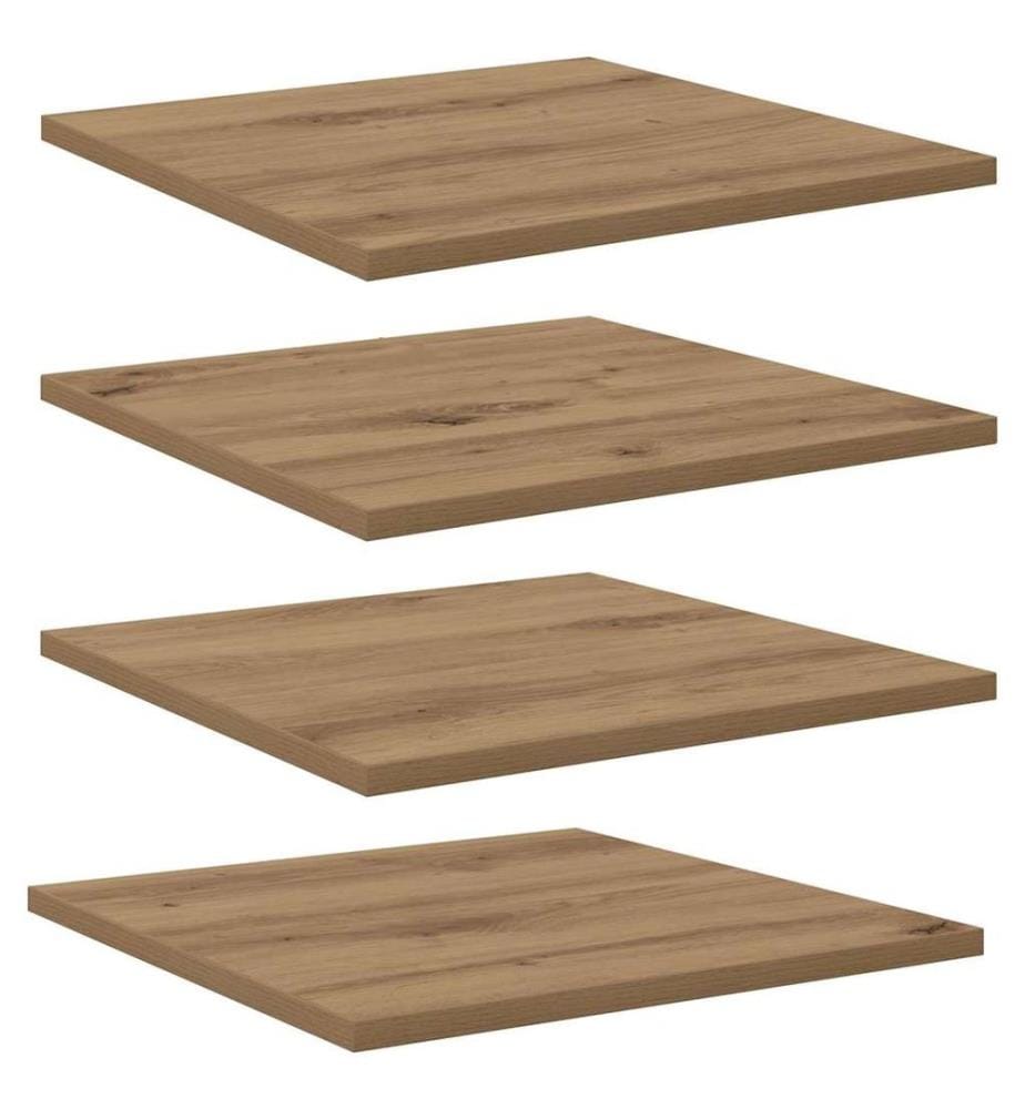 vidaXL Regalbrett 4 pcs Braun 40 x 40 x 1,5 cm Holzwerkstoff