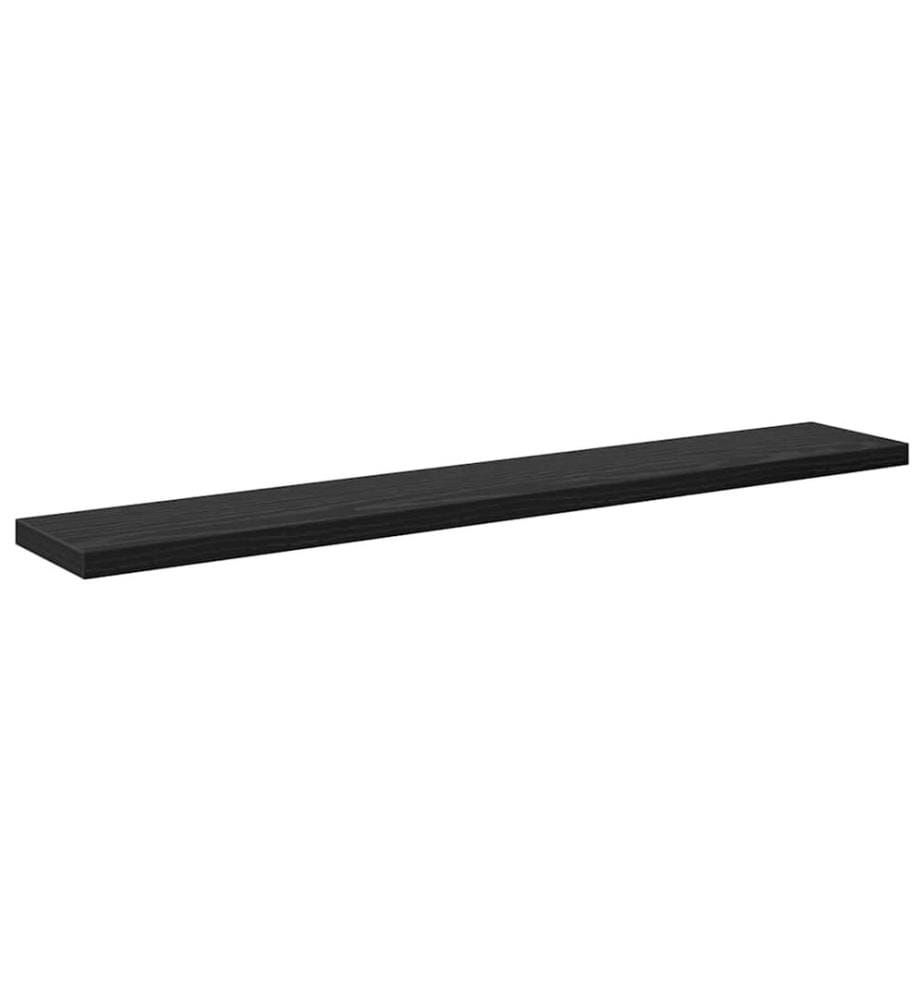vidaXL Regalbrett 4 pcs Schwarz 60 x 10 x 1,5 cm Holzwerkstoff