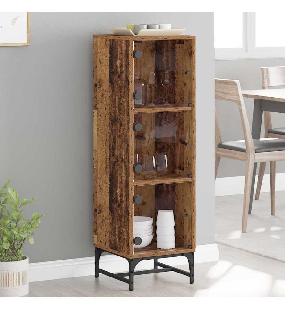 vidaXL Buffet Bois ancien 35 x 37 x 117 cm