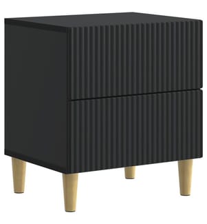 vidaXL Nachttisch Schwarz 43 x 34,5 x 48 cm Holzwerkstoff