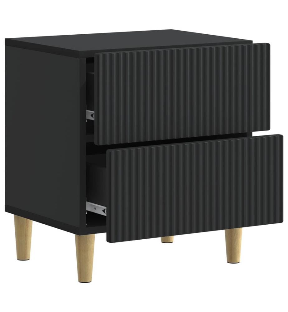 vidaXL Nachttisch Schwarz 43 x 34,5 x 48 cm Holzwerkstoff