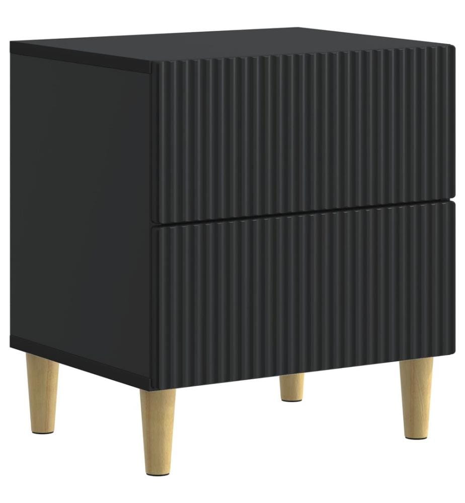 vidaXL Nachttisch 2 pcs Schwarz 43 x 34,5 x 48 cm Holzwerkstoff