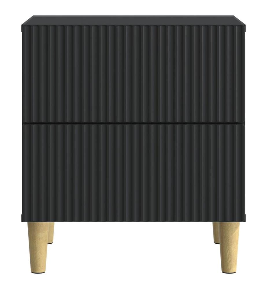 vidaXL Nachttisch 2 pcs Schwarz 43 x 34,5 x 48 cm Holzwerkstoff