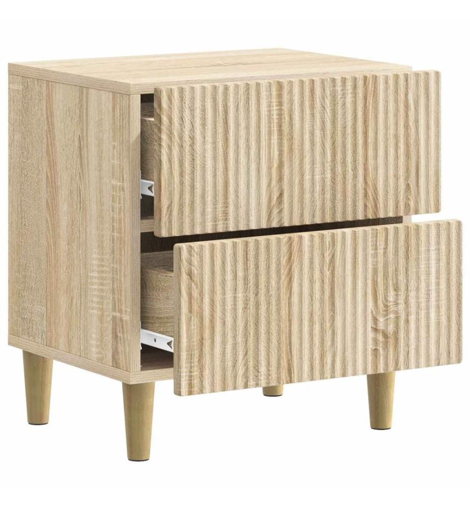 vidaXL Nachttisch 2 pcs Sonoma-Eiche 43 x 34,5 x 48 cm Holzwerkstoff