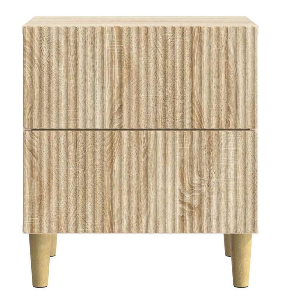vidaXL Nachttisch 2 pcs Sonoma-Eiche 43 x 34,5 x 48 cm Holzwerkstoff