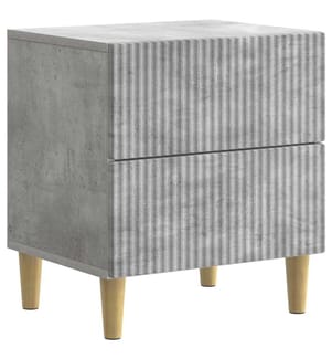 vidaXL Nachttisch Betongrau 43 x 34,5 x 48 cm Holzwerkstoff