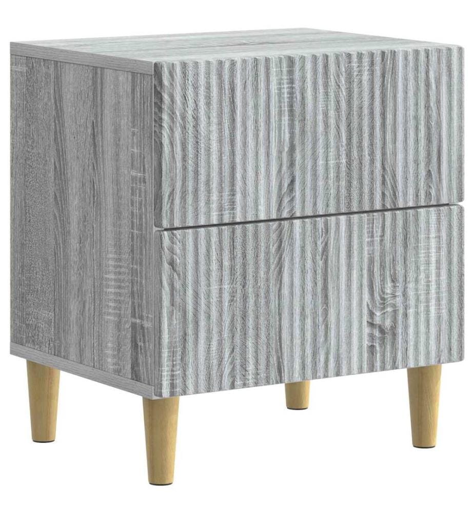 vidaXL Cabinet de chevet 2 pcs Sonoma gris 43 x 34,5 x 48 cm