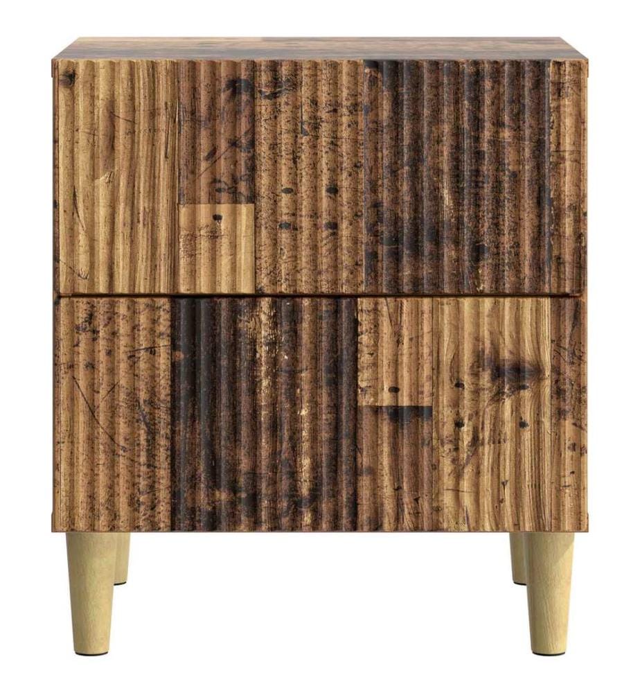 vidaXL Nachttisch 2 pcs Altholz 43 x 34,5 x 48 cm Holzwerkstoff