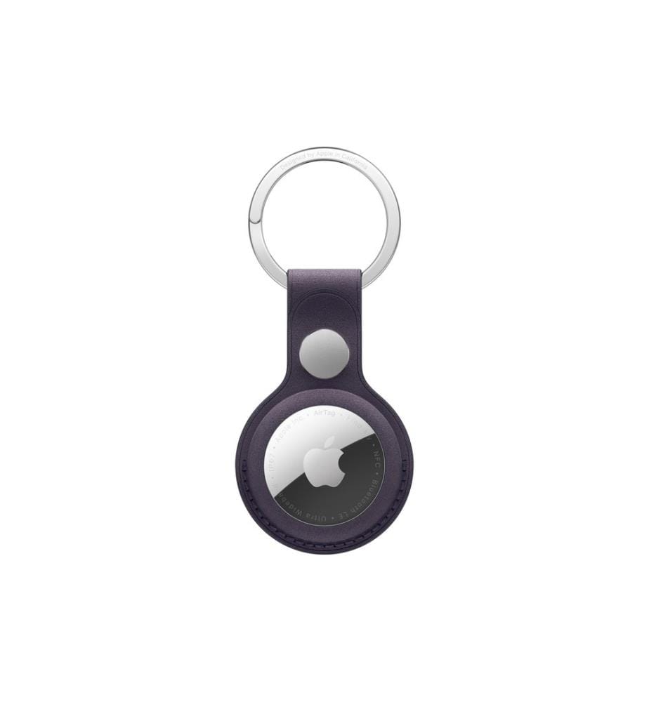Apple AirTag Schlüsselanhänger aus Feingewebe Mitternachtsviolett