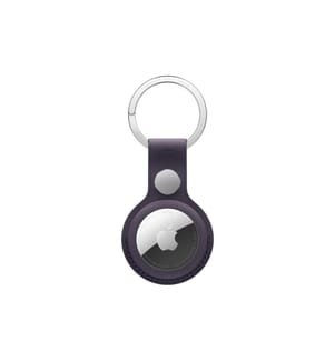 Apple AirTag Schlüsselanhänger aus Feingewebe Mitternachtsviolett