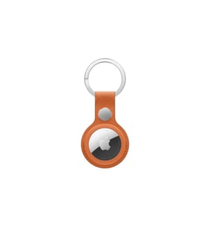 Apple AirTag Schlüsselanhänger aus Feingewebe Fuchsrot