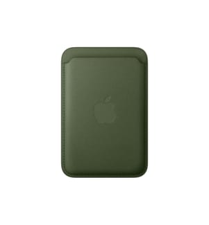 Apple iPhone Fine Woven Wallet mit MagSafe Moosgrün