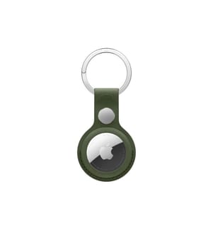 Apple AirTag Schlüsselanhänger aus Feingewebe Moosgrün