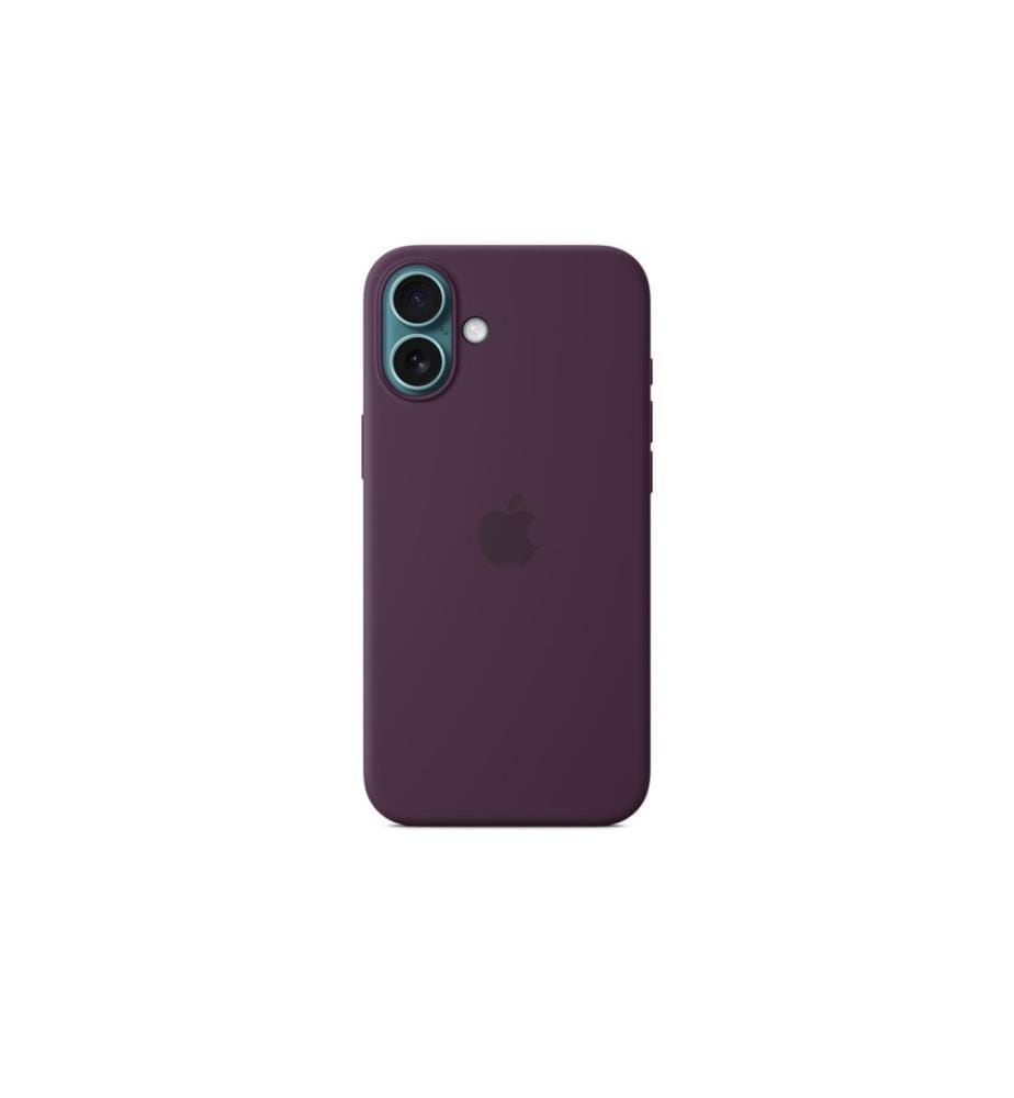 Apple Coque en silicone avec MagSafe iPhone 16 Plus Prune