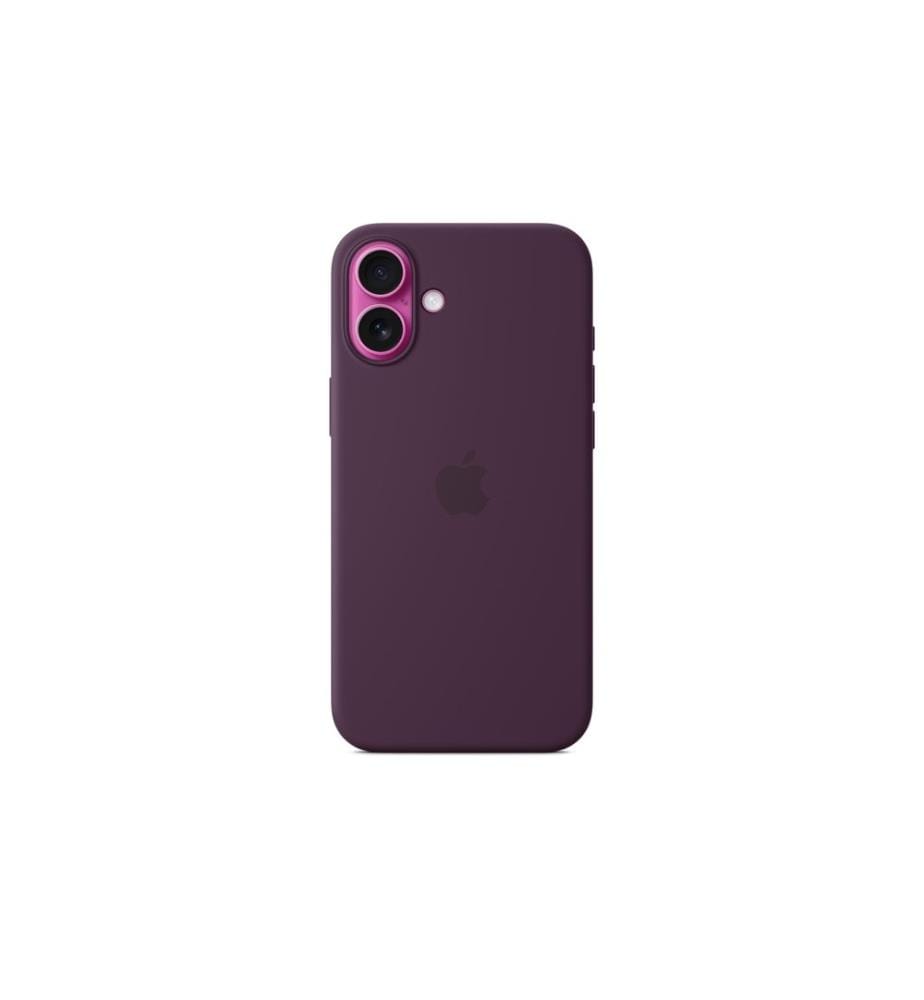 Apple Coque en silicone avec MagSafe iPhone 16 Plus Prune