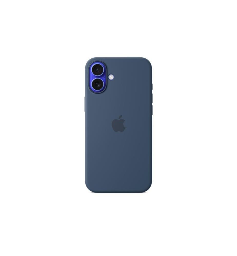 Apple Silicone Case mit MagSafe iPhone 16 Plus Denim
