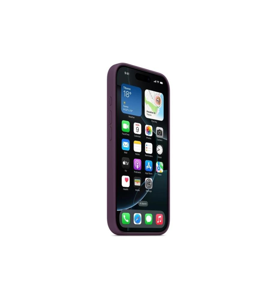 Apple Coque en silicone avec MagSafe iPhone 16 Pro Prune