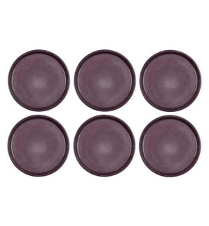 BITZ - Assiette non décorative Ø 27 cm, 6 pièces, Noir/Violet