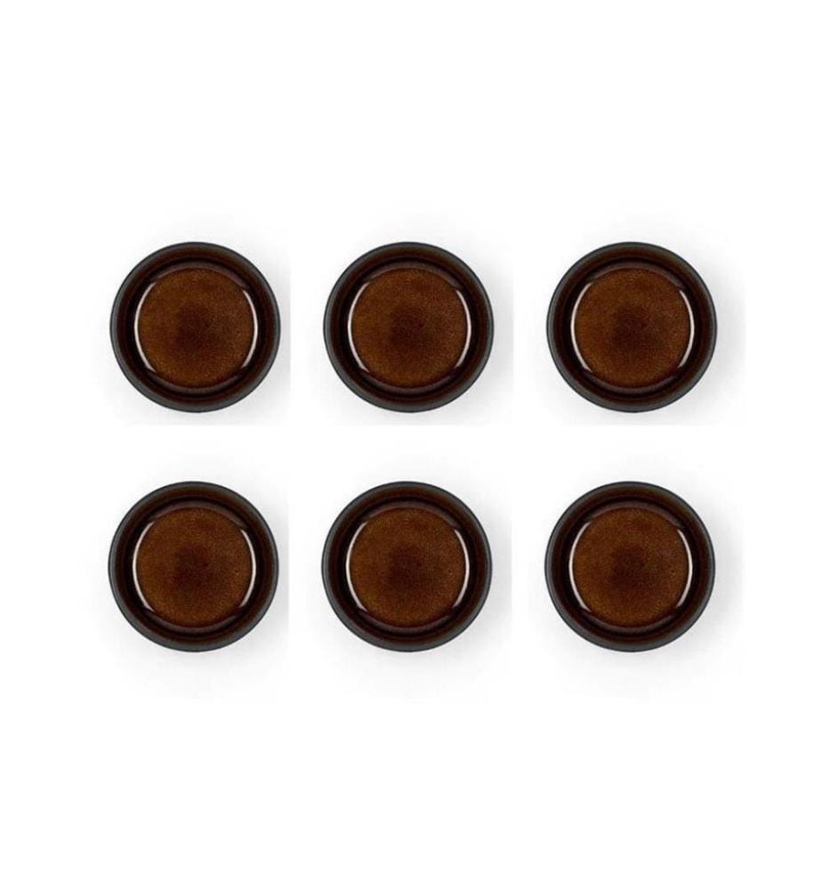 BITZ - Coupelle apéritif 7.5 cm, 6 Pièce/s, Noir/Ambre