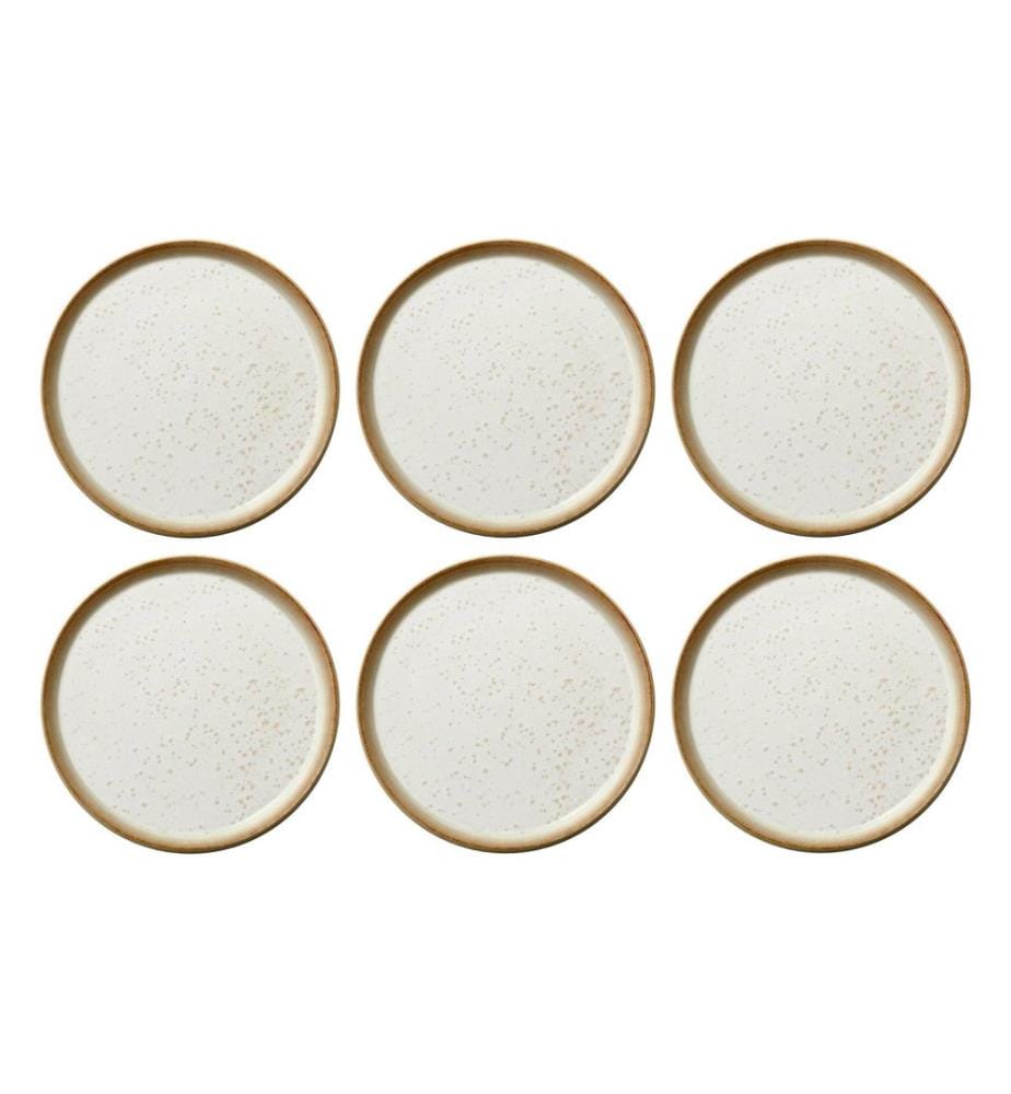 BITZ - Frühstücks- & Dessertteller Ø 21 cm, 6 Stück, Beige/Crème