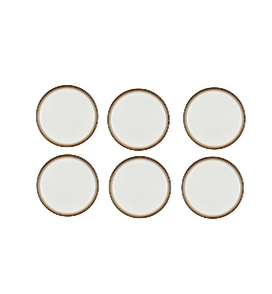 BITZ - Frühstücks- & Dessertteller Ø 21 cm, 6 Stück, Grau/Crème