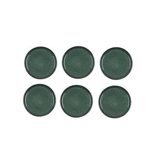 BITZ - Assiettes pour le petit-déjeuner et à dessert Ø 21 cm, 6 Pièce/s, Vert