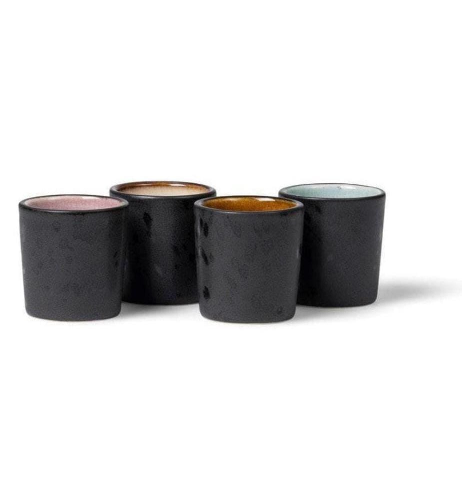 BITZ - Coquetier 4 pièces, noir/multicolore