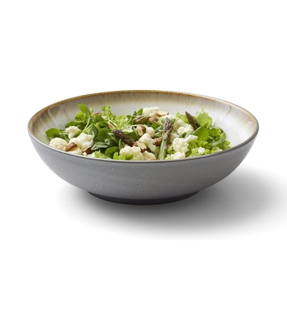 BITZ - Saladier 24 cm, Gris/Crème