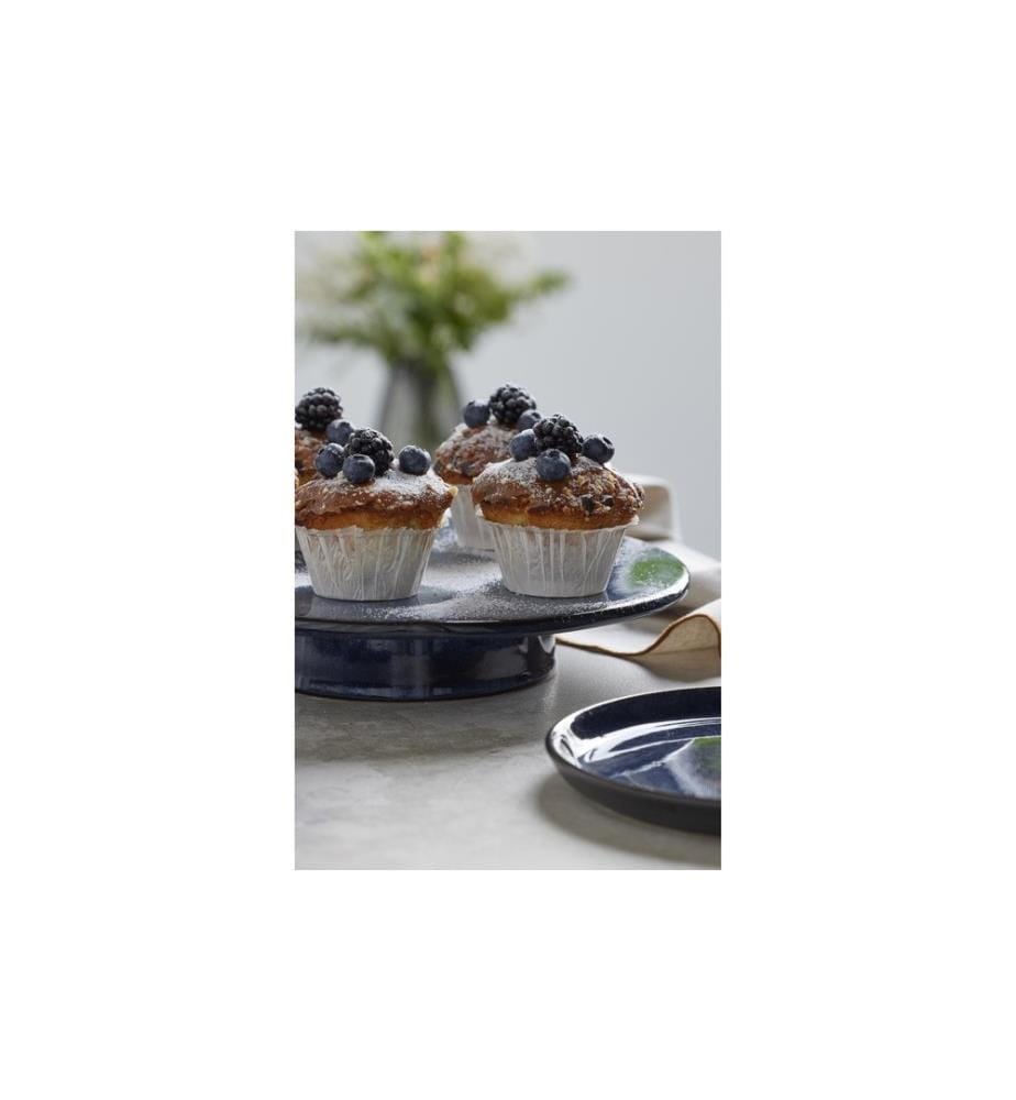 BITZ - Plateau à gâteau 30 cm, Bleu foncé