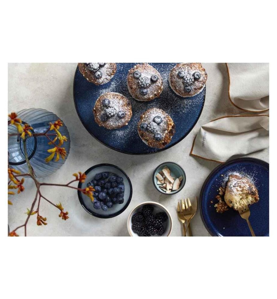 BITZ - Plateau à gâteau 30 cm, Bleu foncé