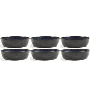 BITZ - Bol de soupe 18 cm, 6 Pièce/s, Noir/Bleu foncé